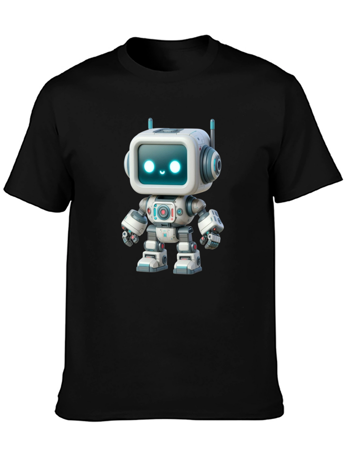 Robot Graphic T-Shirt - Fun Trendy Design