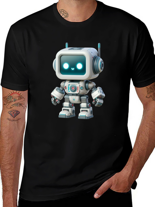 Robot Graphic T-Shirt - Fun Trendy Design