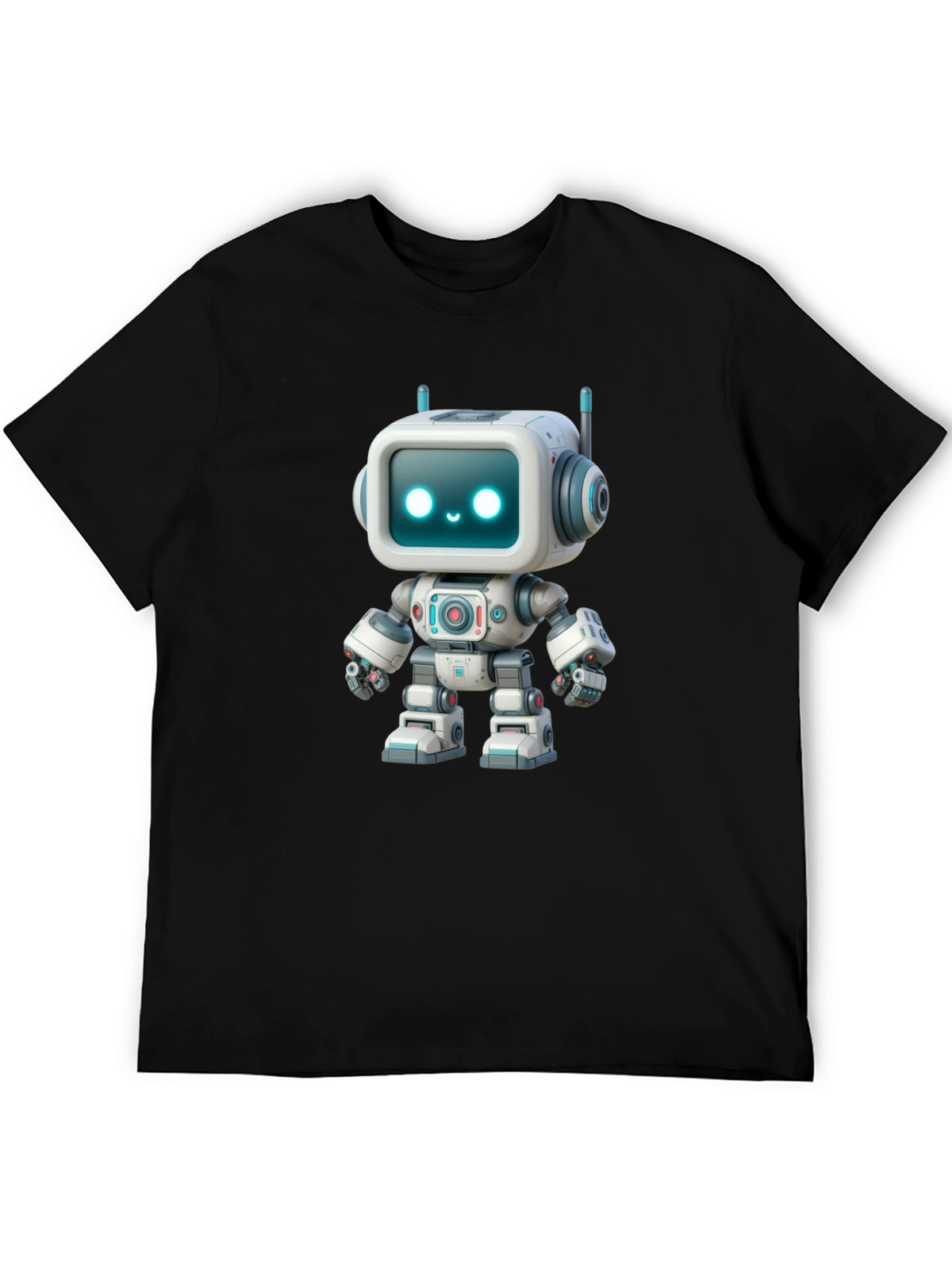 Robot Graphic T-Shirt - Fun Trendy Design