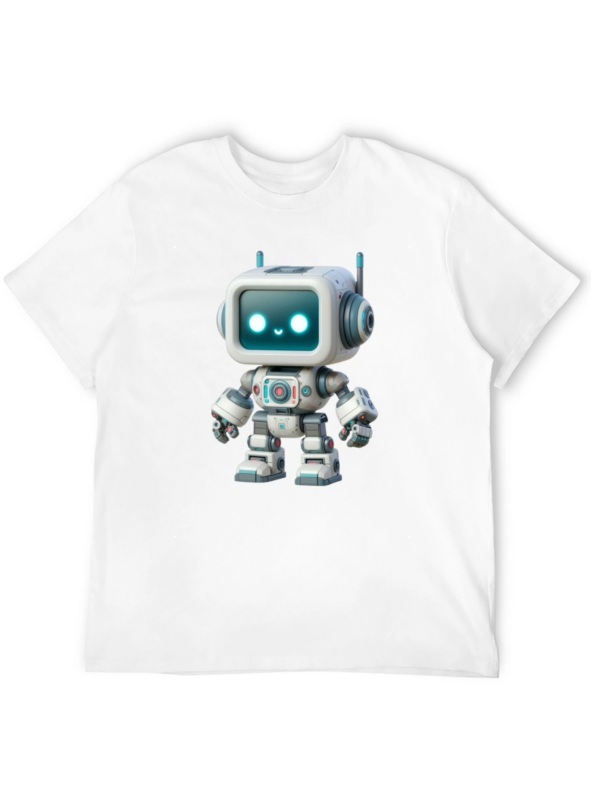 Robot Graphic T-Shirt - Fun Trendy Design