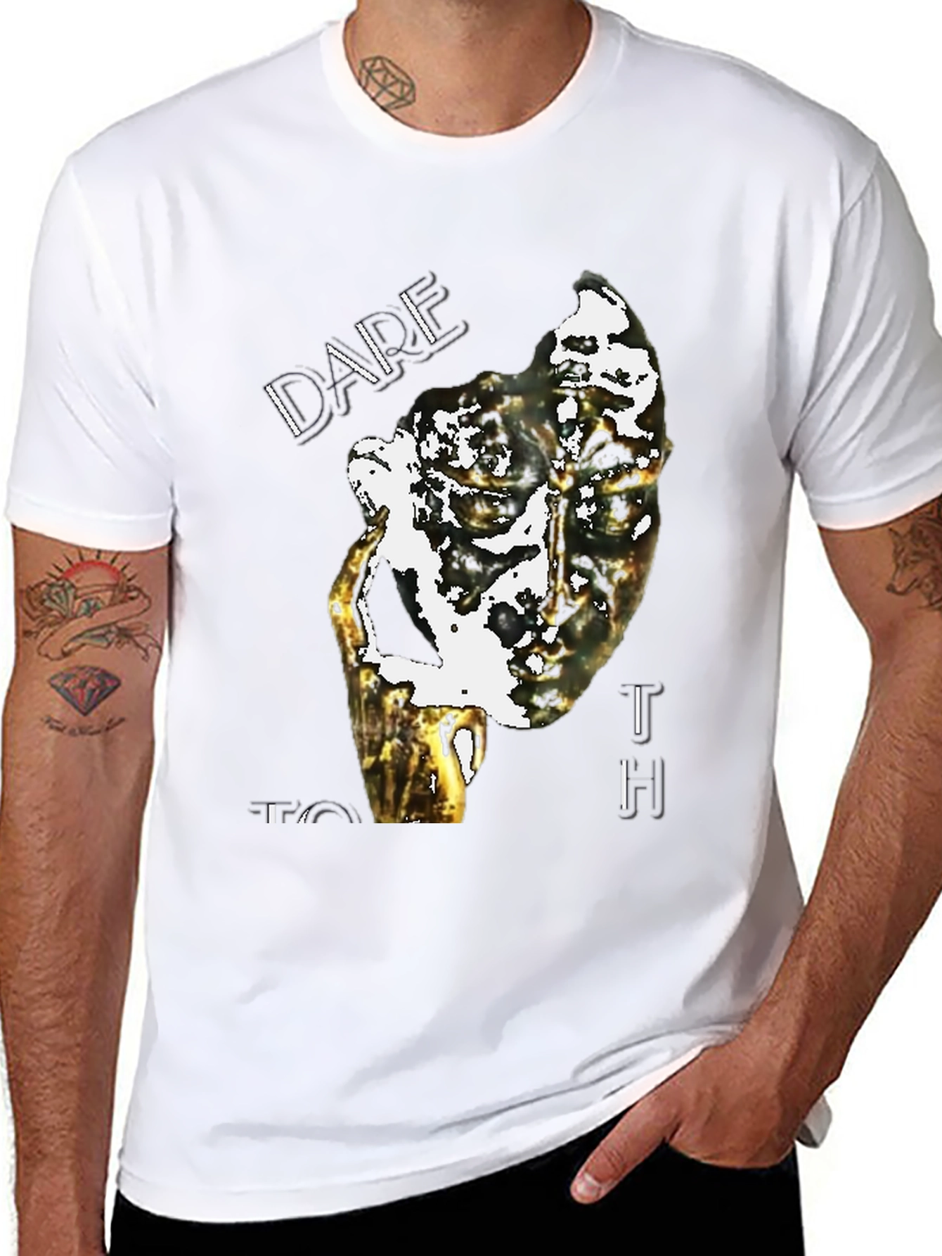 Dare To Touch Graphic Tee - Unique Print
