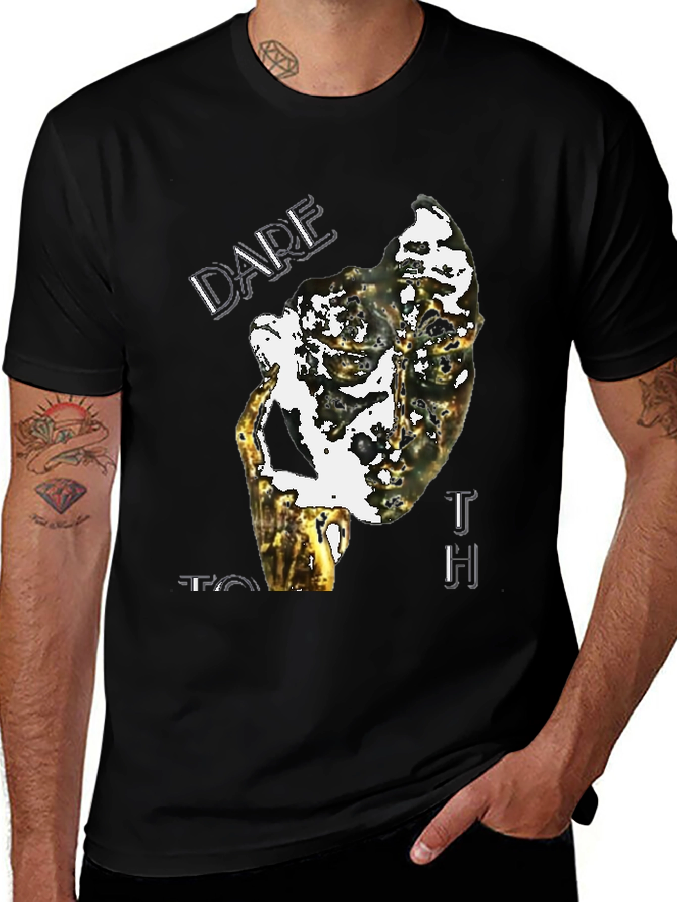 Dare To Touch Graphic Tee - Unique Print