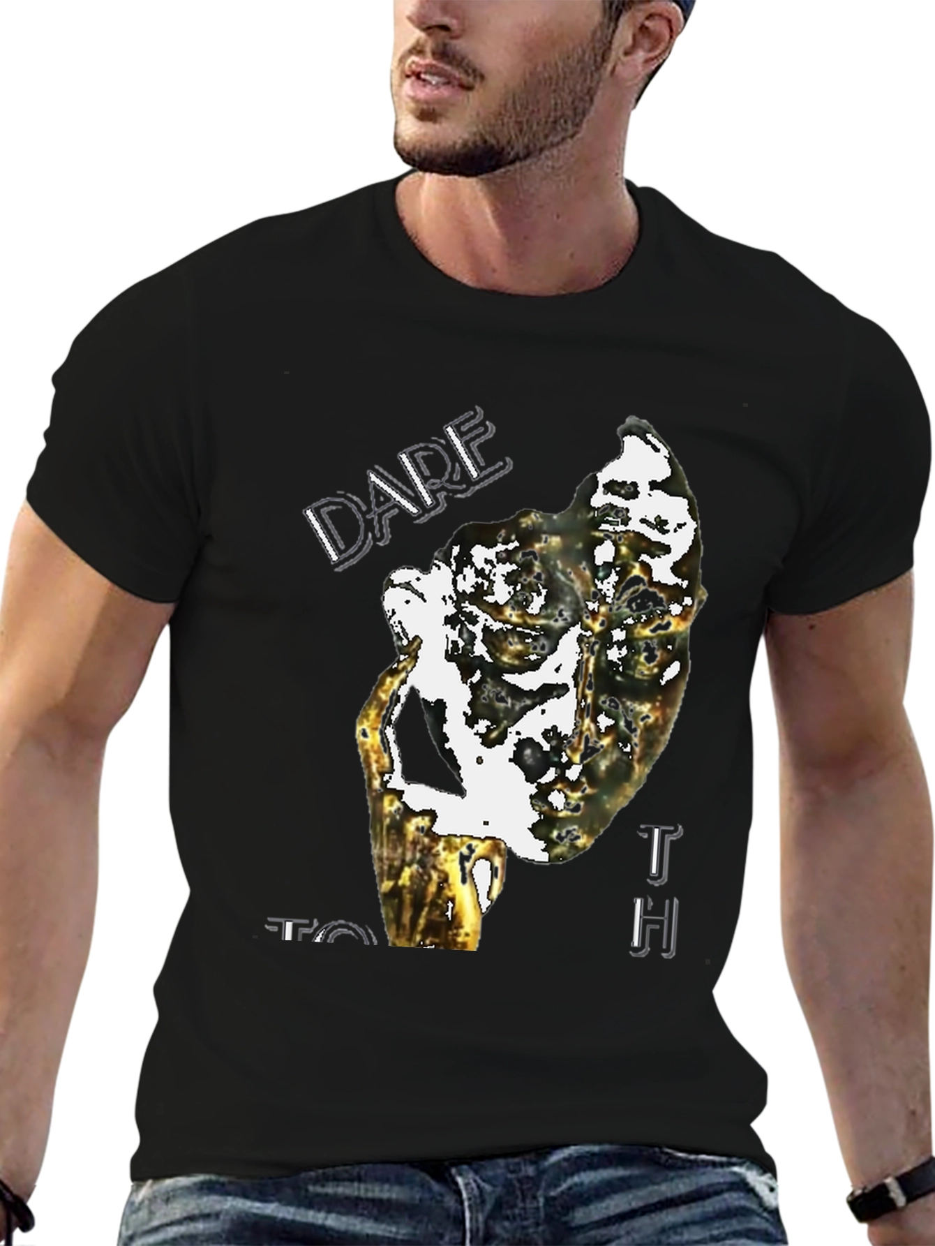 Dare To Touch Graphic Tee - Unique Print