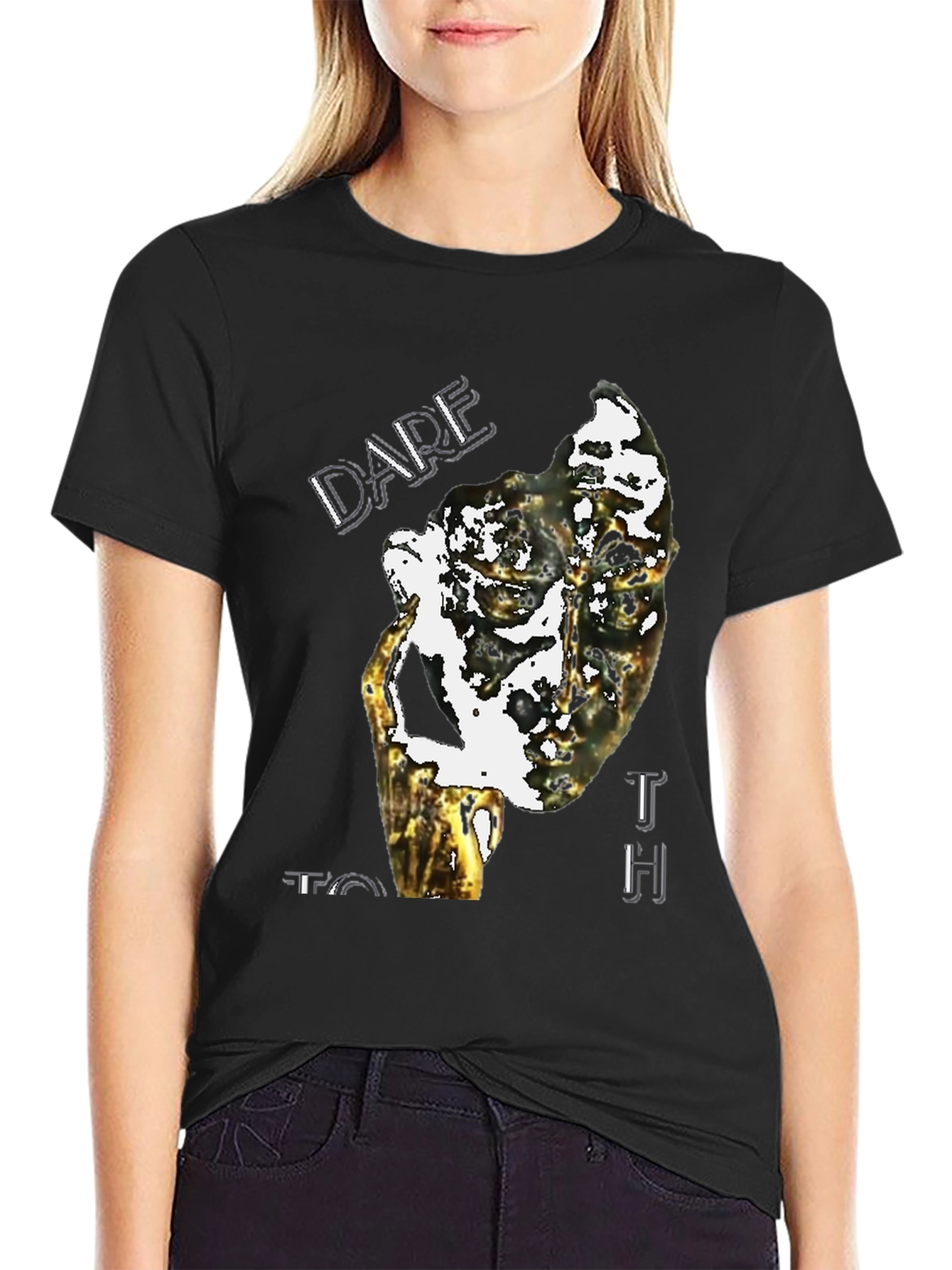 Dare To Touch Graphic Tee - Unique Print