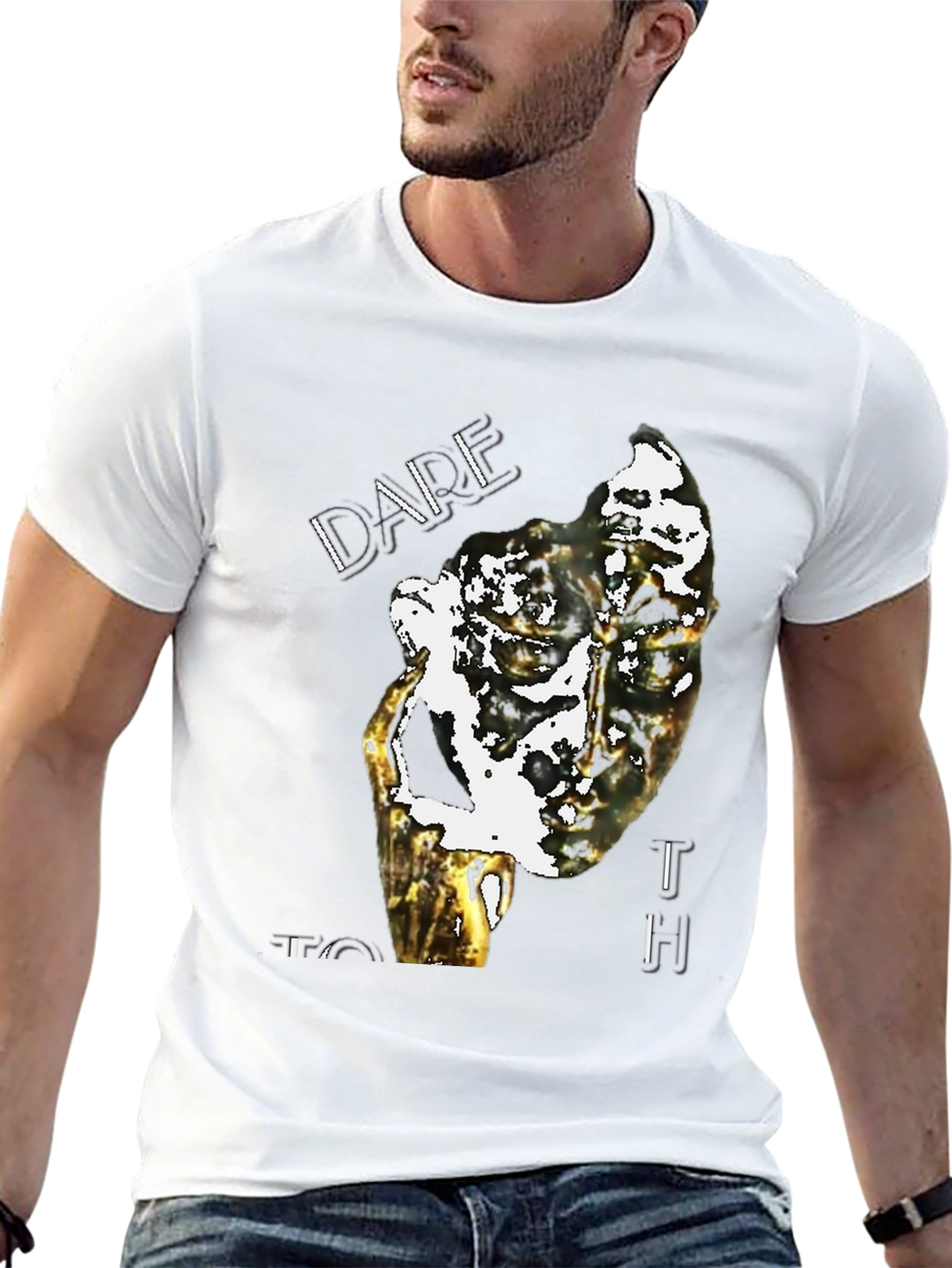 Dare To Touch Graphic Tee - Unique Print