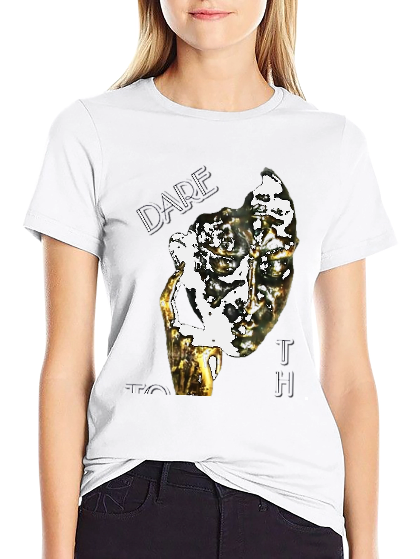 Dare To Touch Graphic Tee - Unique Print
