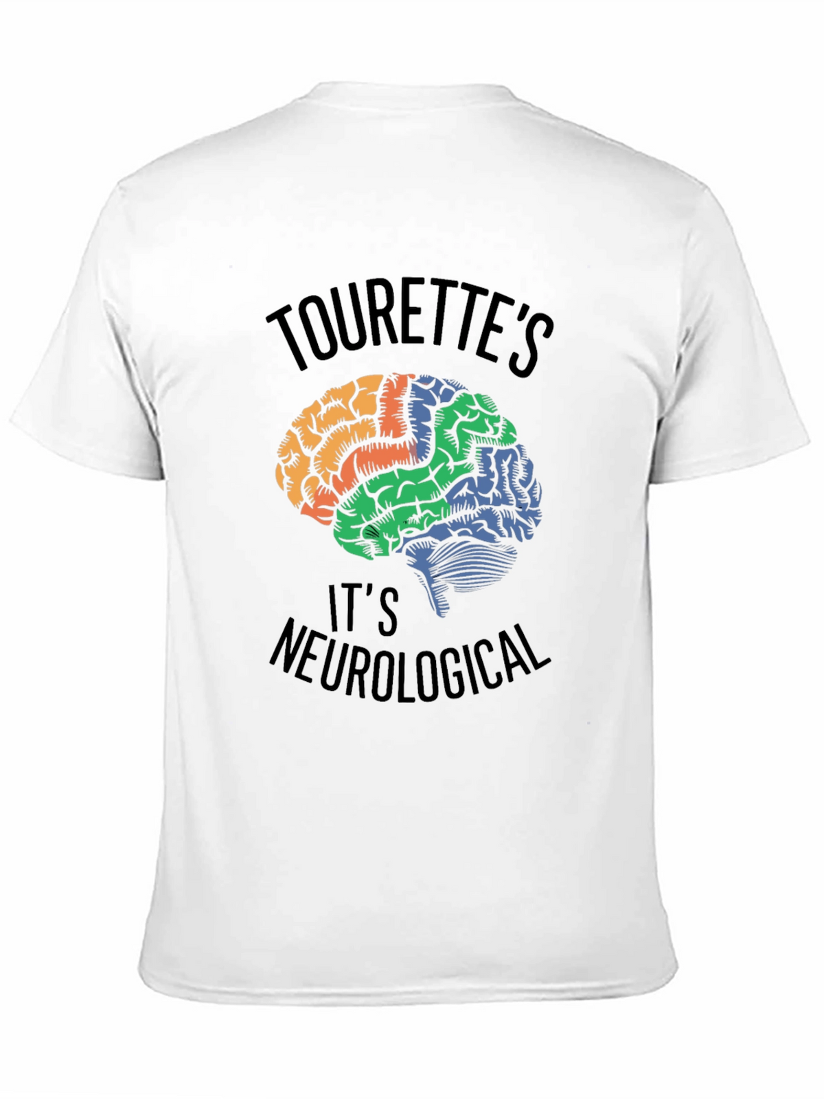 Tourettes Awareness Brain T-Shirt - Neurological Tee
