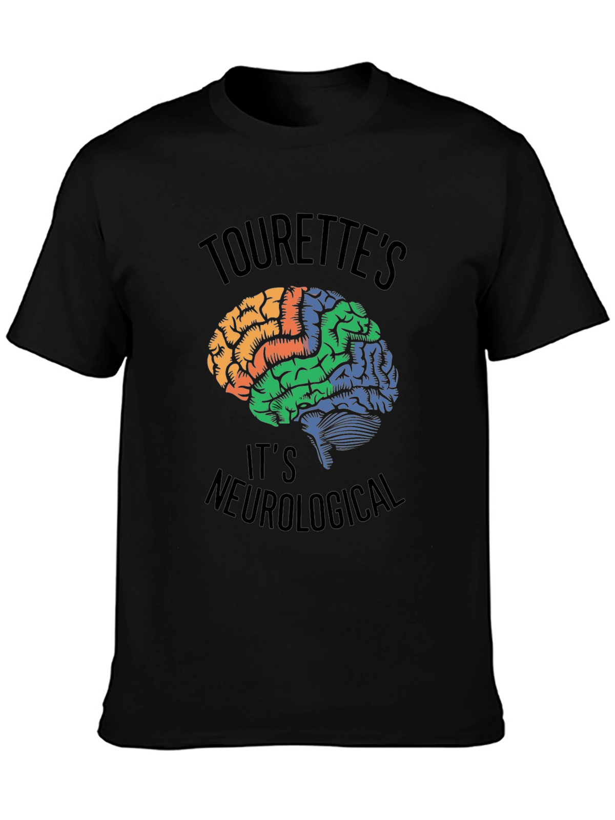 Tourettes Awareness Brain T-Shirt - Neurological Tee
