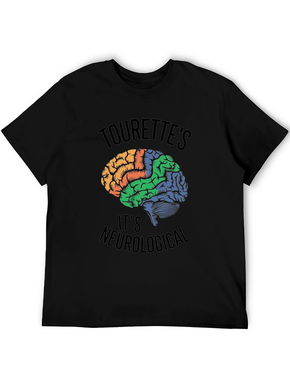 Tourettes Awareness Brain T-Shirt - Neurological Tee