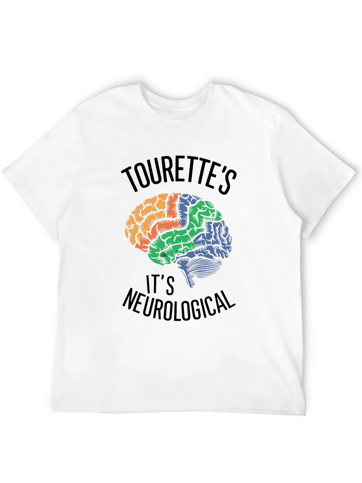 Tourettes Awareness Brain T-Shirt - Neurological Tee