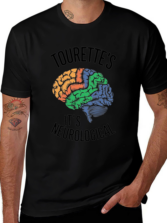 Tourettes Awareness Brain T-Shirt - Neurological Tee