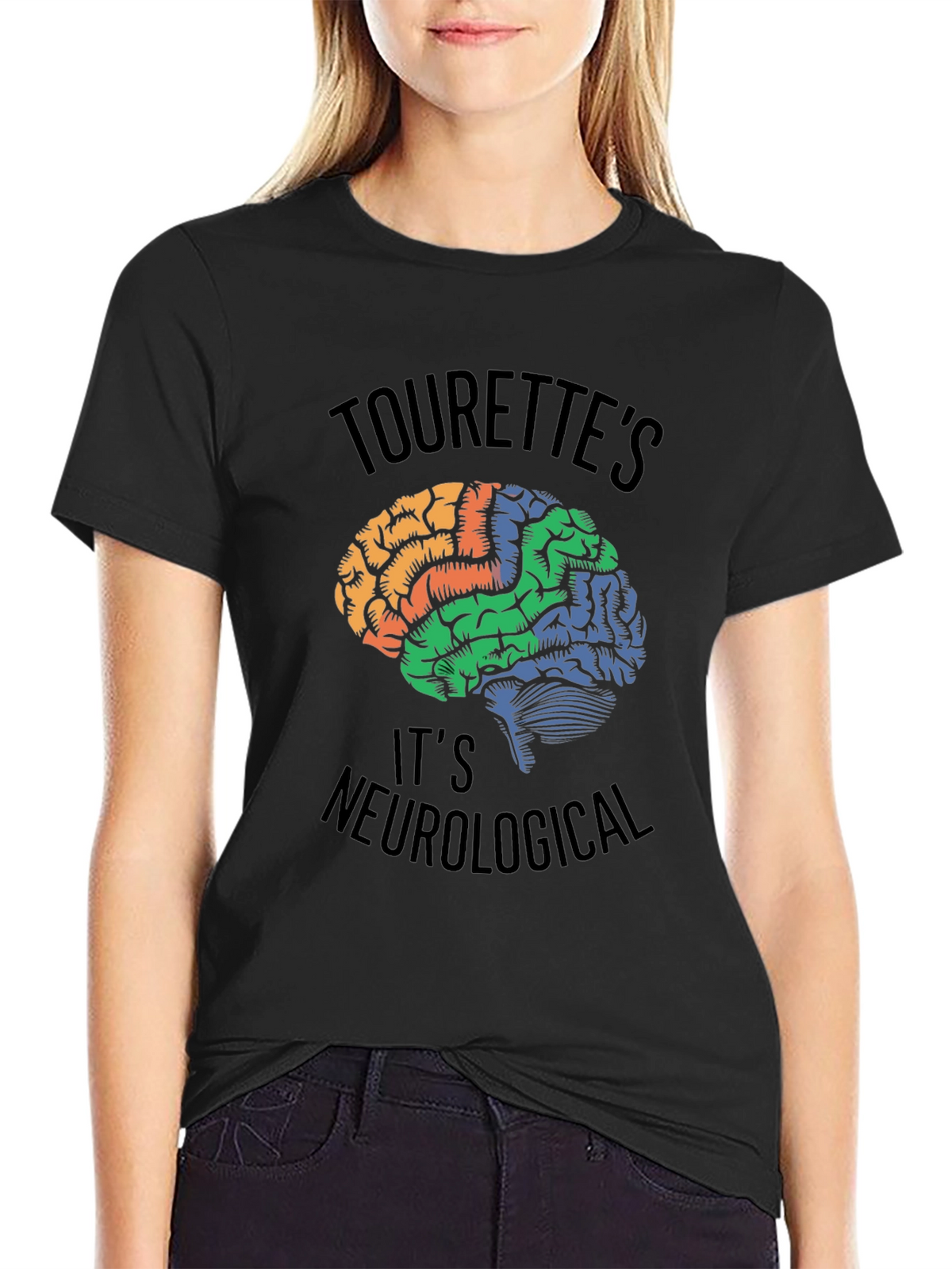 Tourettes Awareness Brain T-Shirt - Neurological Tee