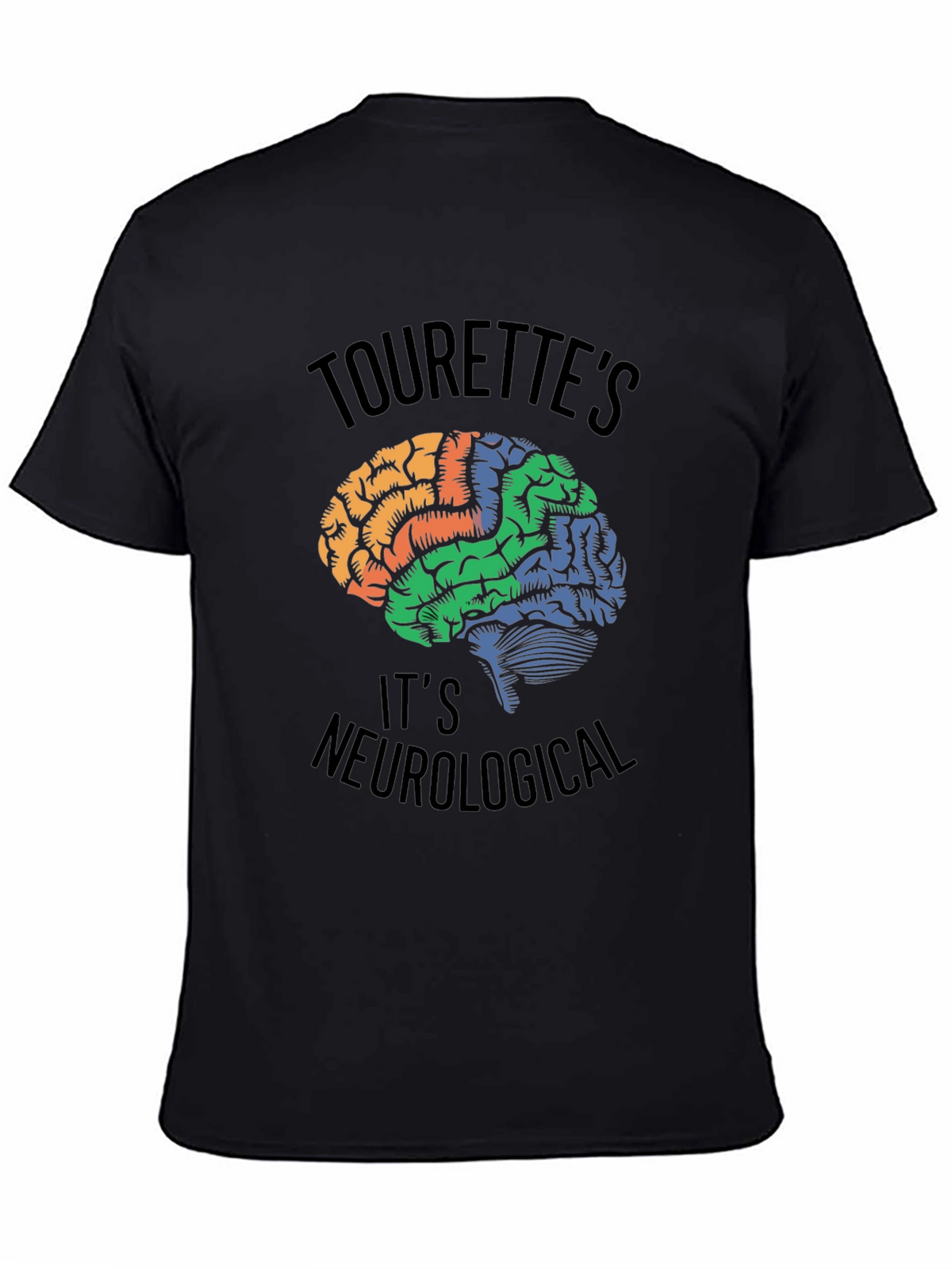 Tourettes Awareness Brain T-Shirt - Neurological Tee