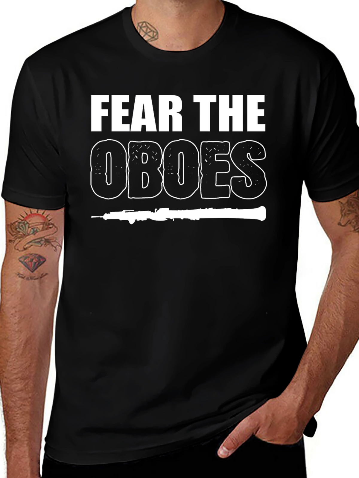 Fear The Oboes Funny Band T-Shirt