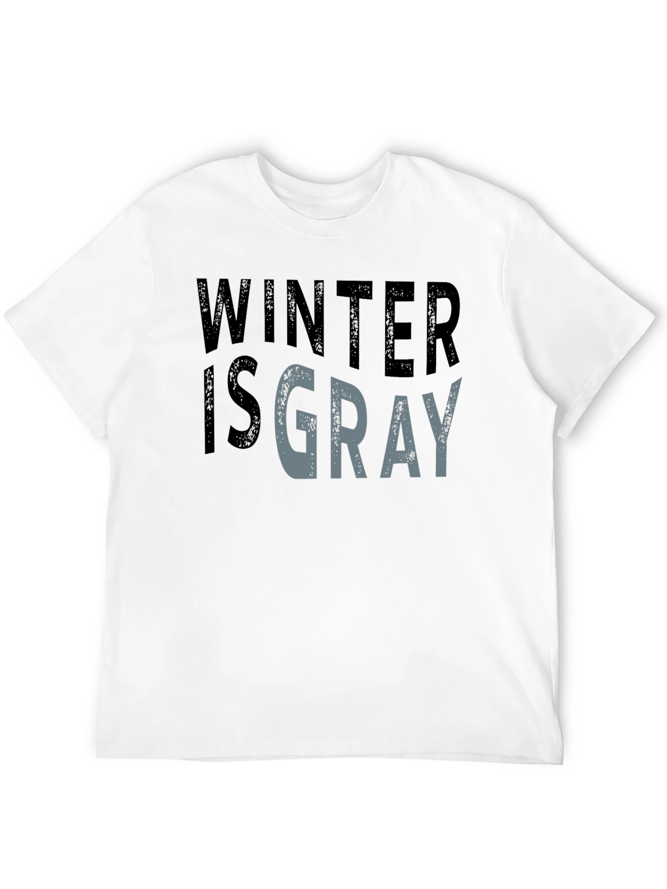 Winter is Gray Graphic Tee - Soft Cotton Blend