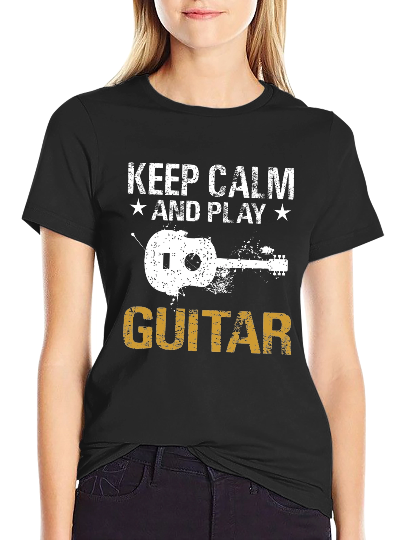 Keep Calm Guitar T-Shirt - Music Lover Tee