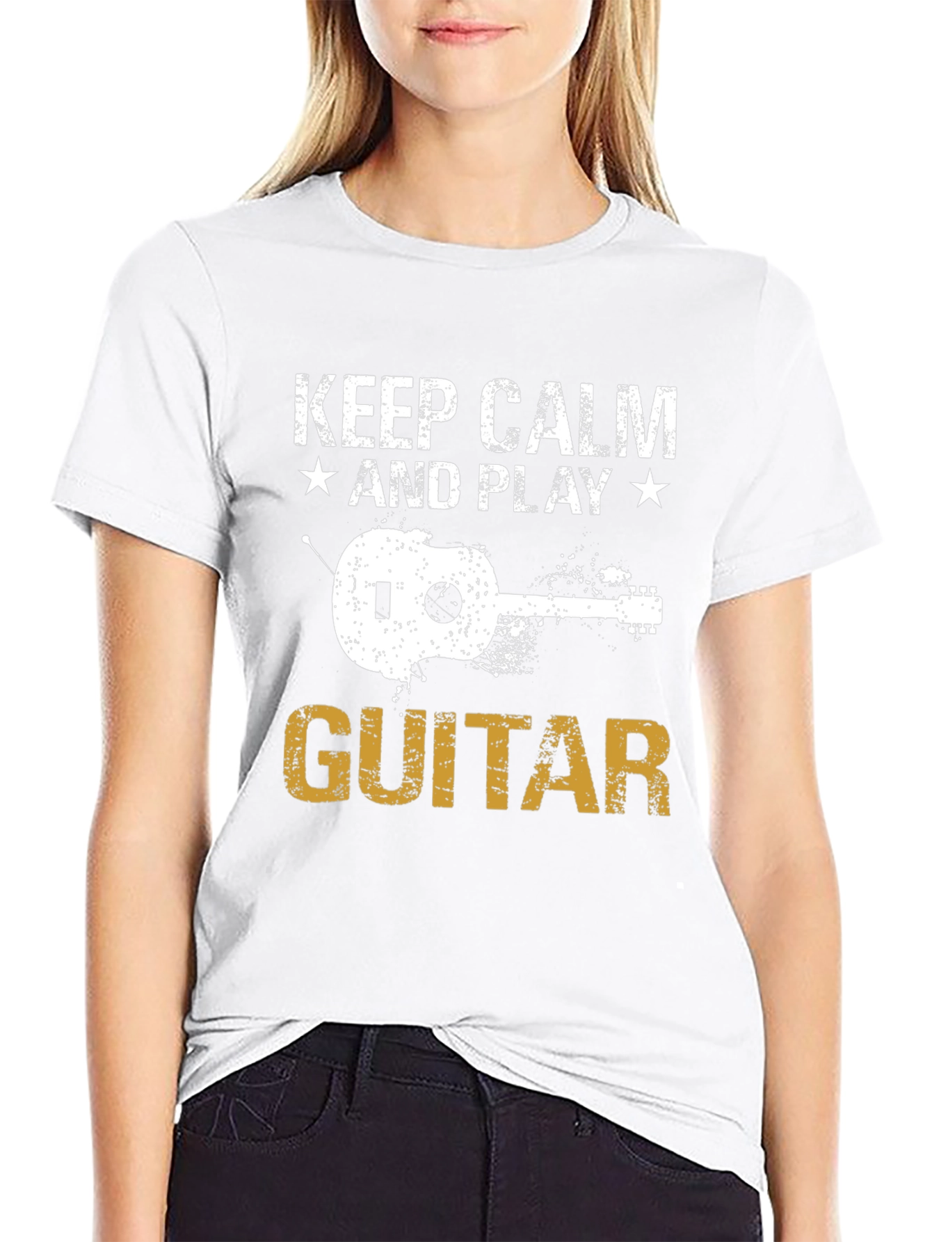 Keep Calm Guitar T-Shirt - Music Lover Tee