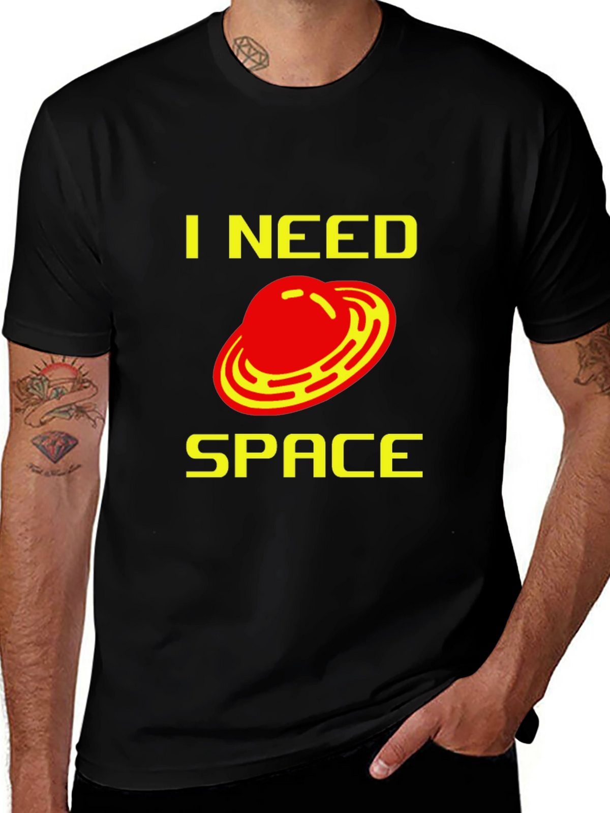 I Need Space T-Shirt - Sci-Fi UFO Design