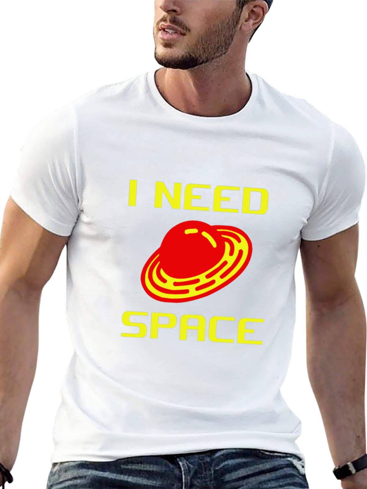 I Need Space T-Shirt - Sci-Fi UFO Design