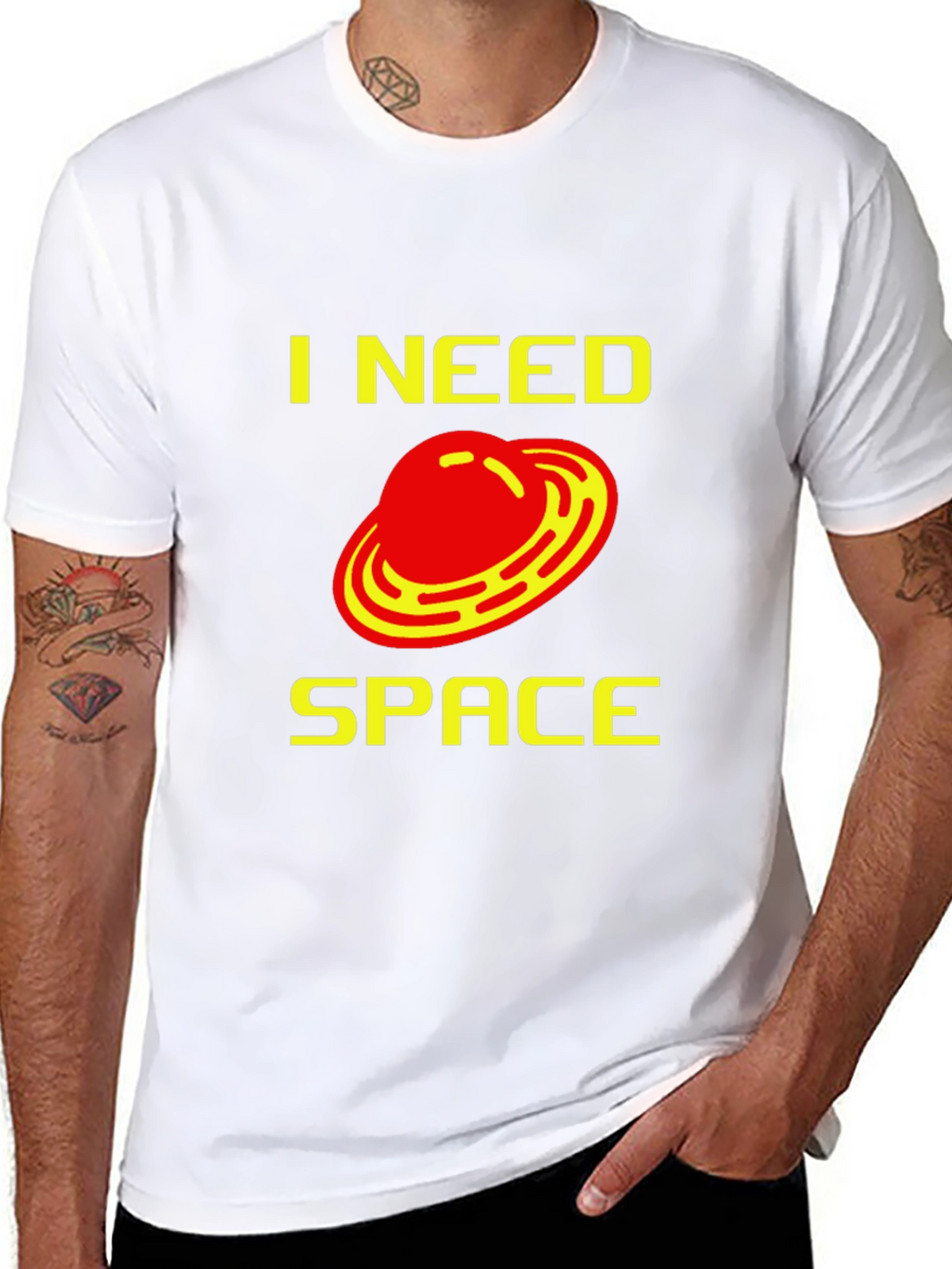 I Need Space T-Shirt - Sci-Fi UFO Design