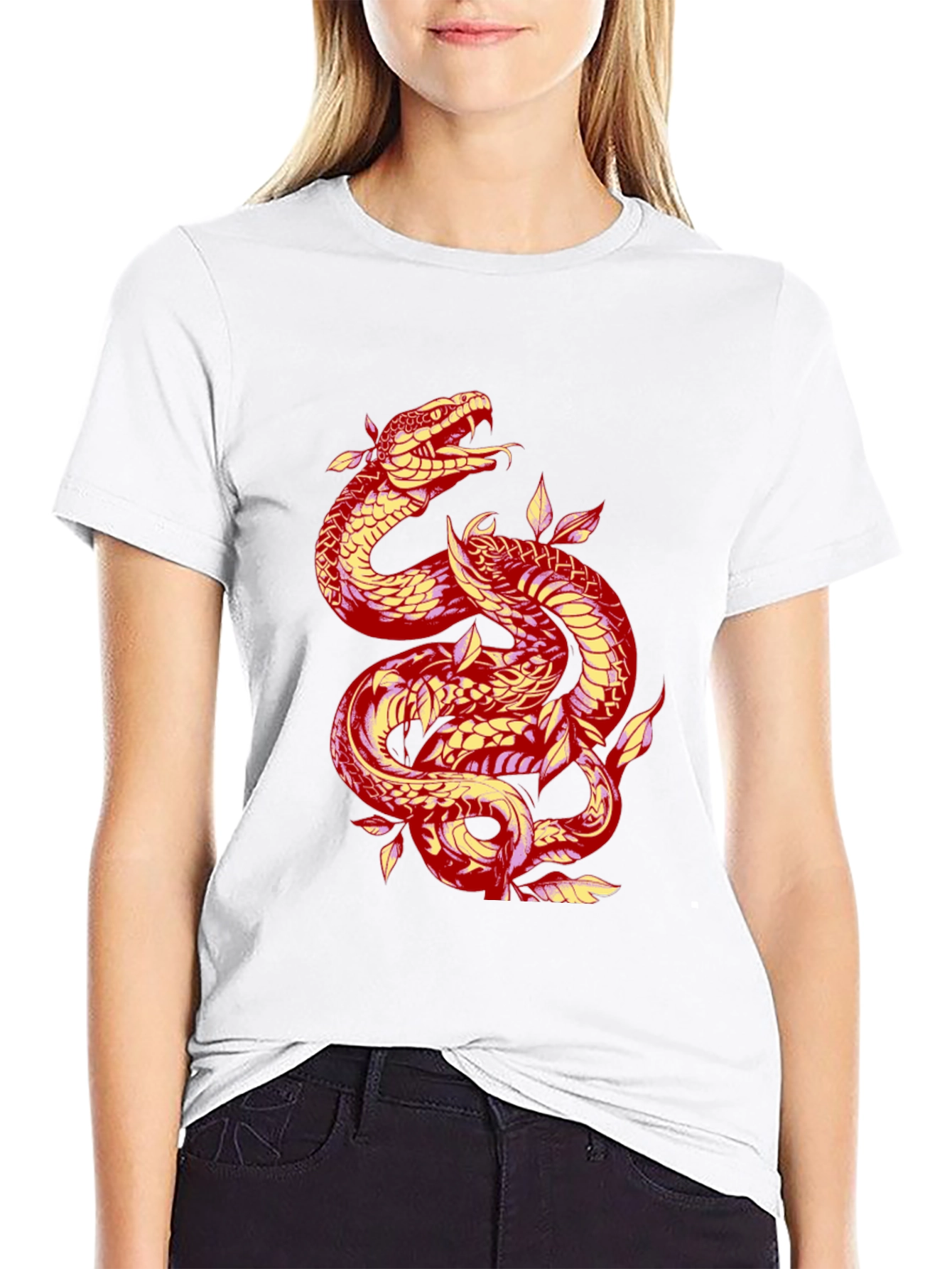 Snake Graphic Tee - Mens Black T-Shirt