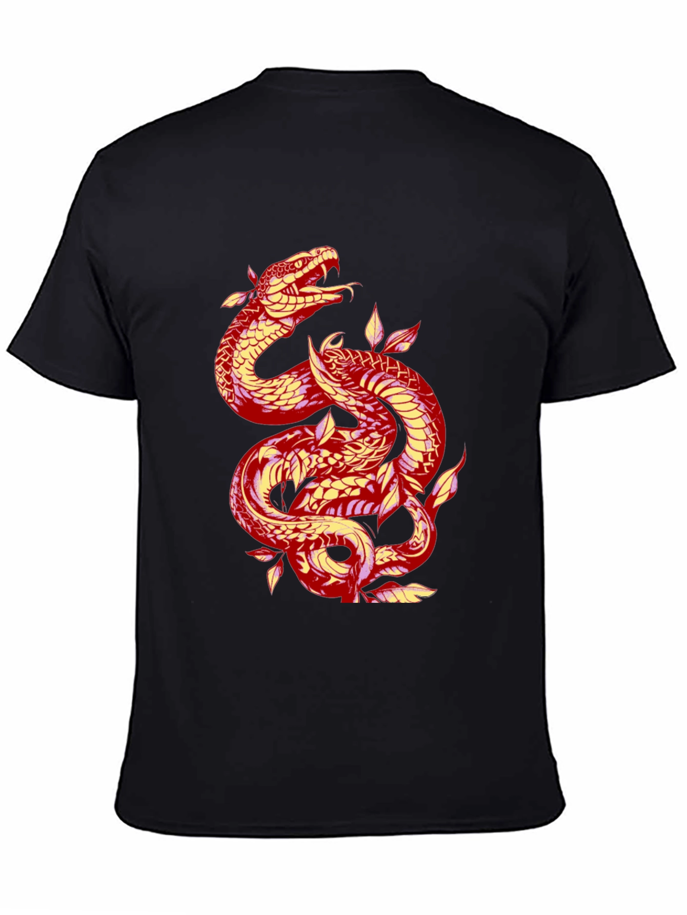 Snake Graphic Tee - Mens Black T-Shirt