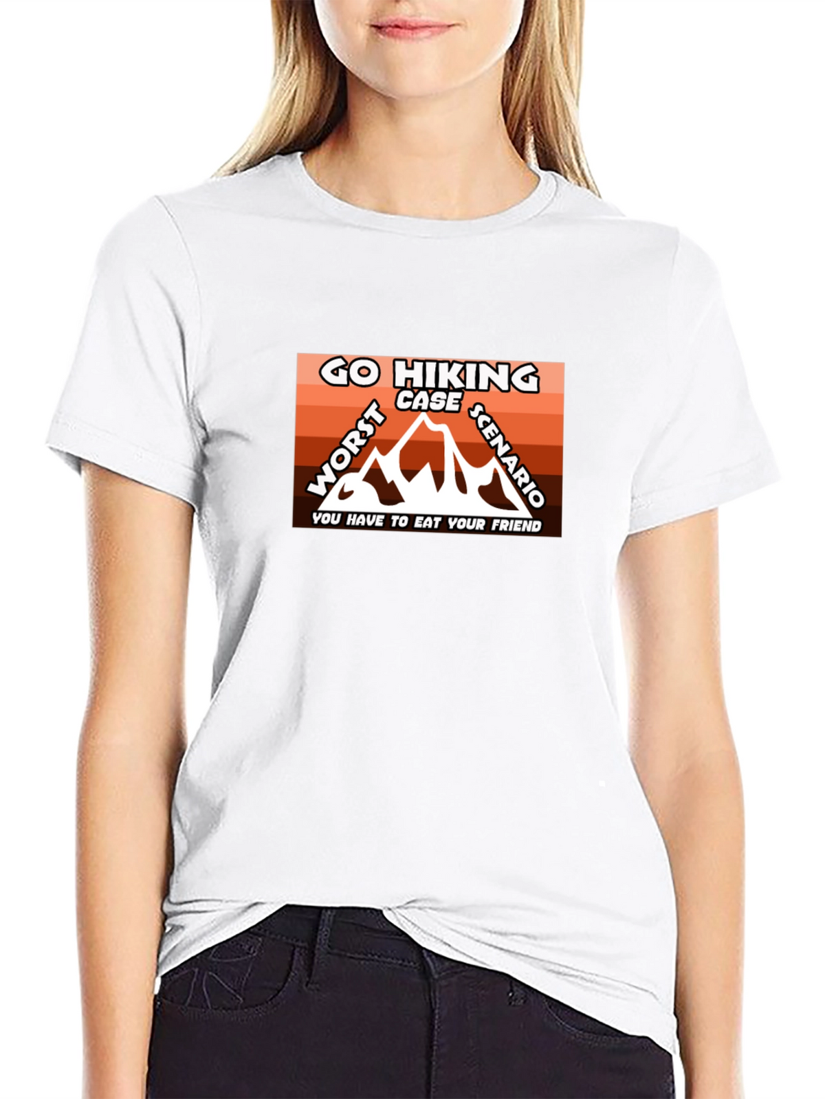 Go Hiking Worst Case Scenario Graphic Tee