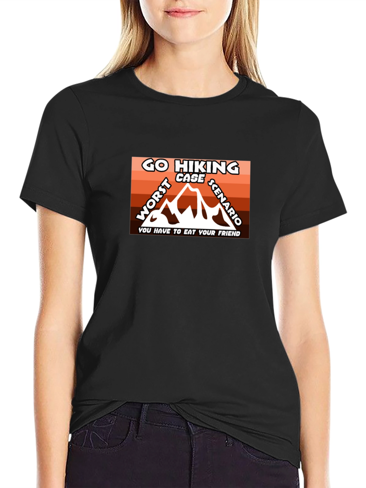 Go Hiking Worst Case Scenario Graphic Tee