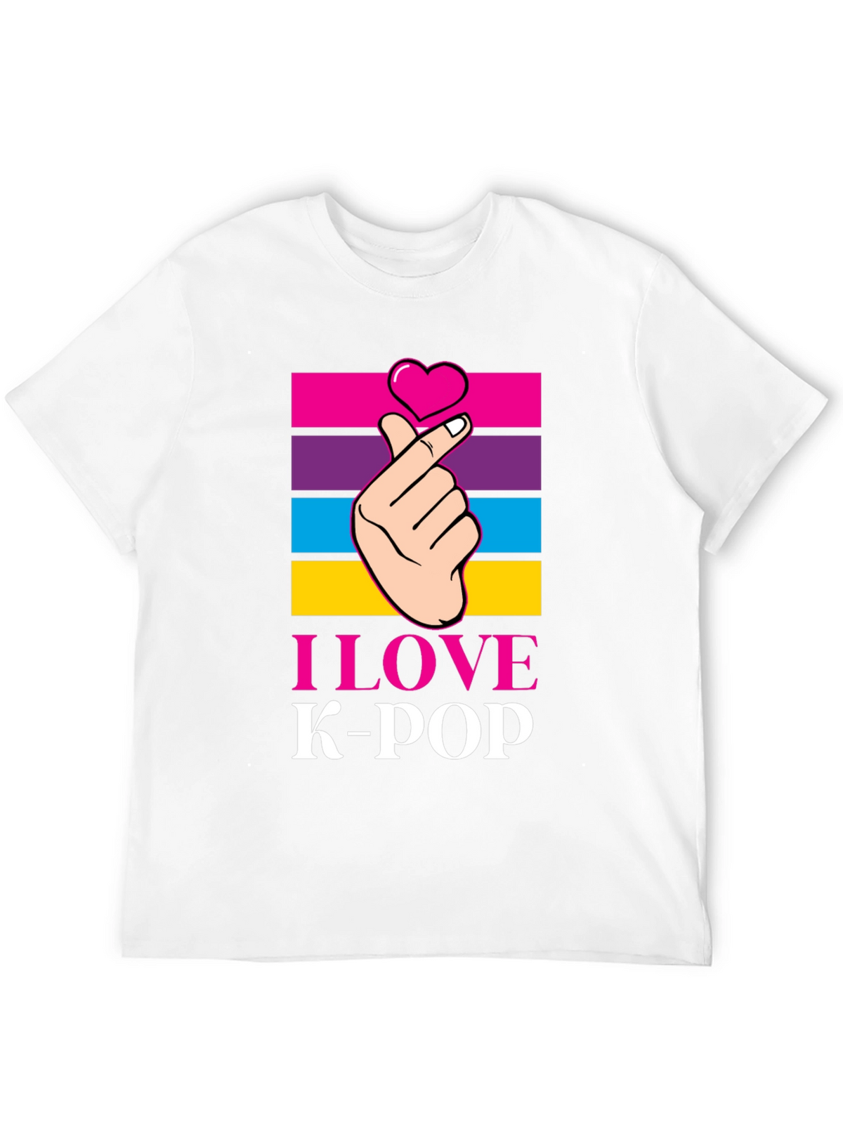 I Love K-Pop T-Shirt Korean Pop Music Tee