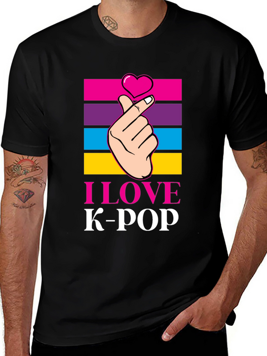 I Love K-Pop T-Shirt Korean Pop Music Tee