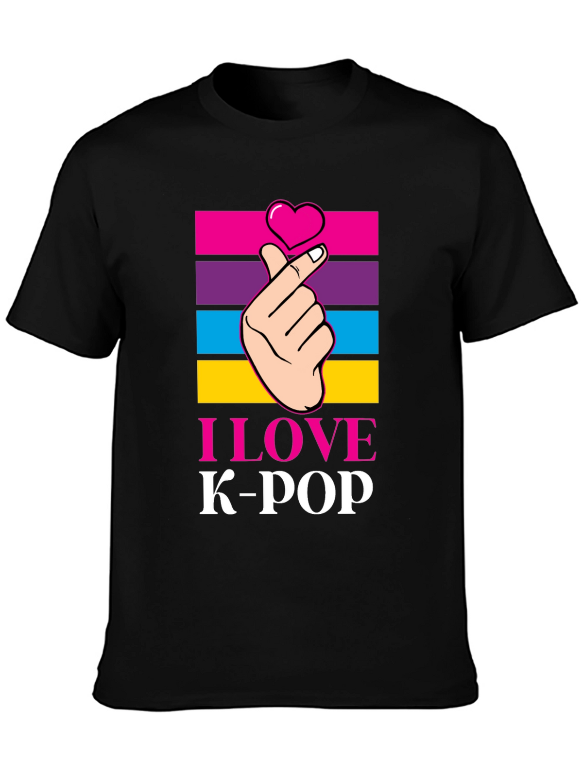 I Love K-Pop T-Shirt Korean Pop Music Tee