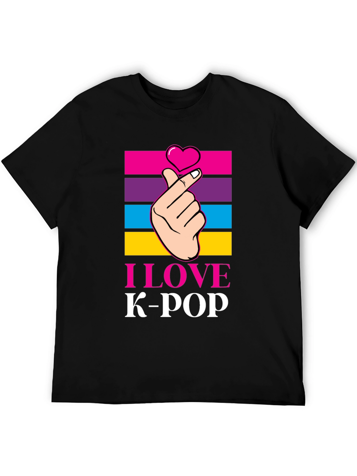 I Love K-Pop T-Shirt Korean Pop Music Tee