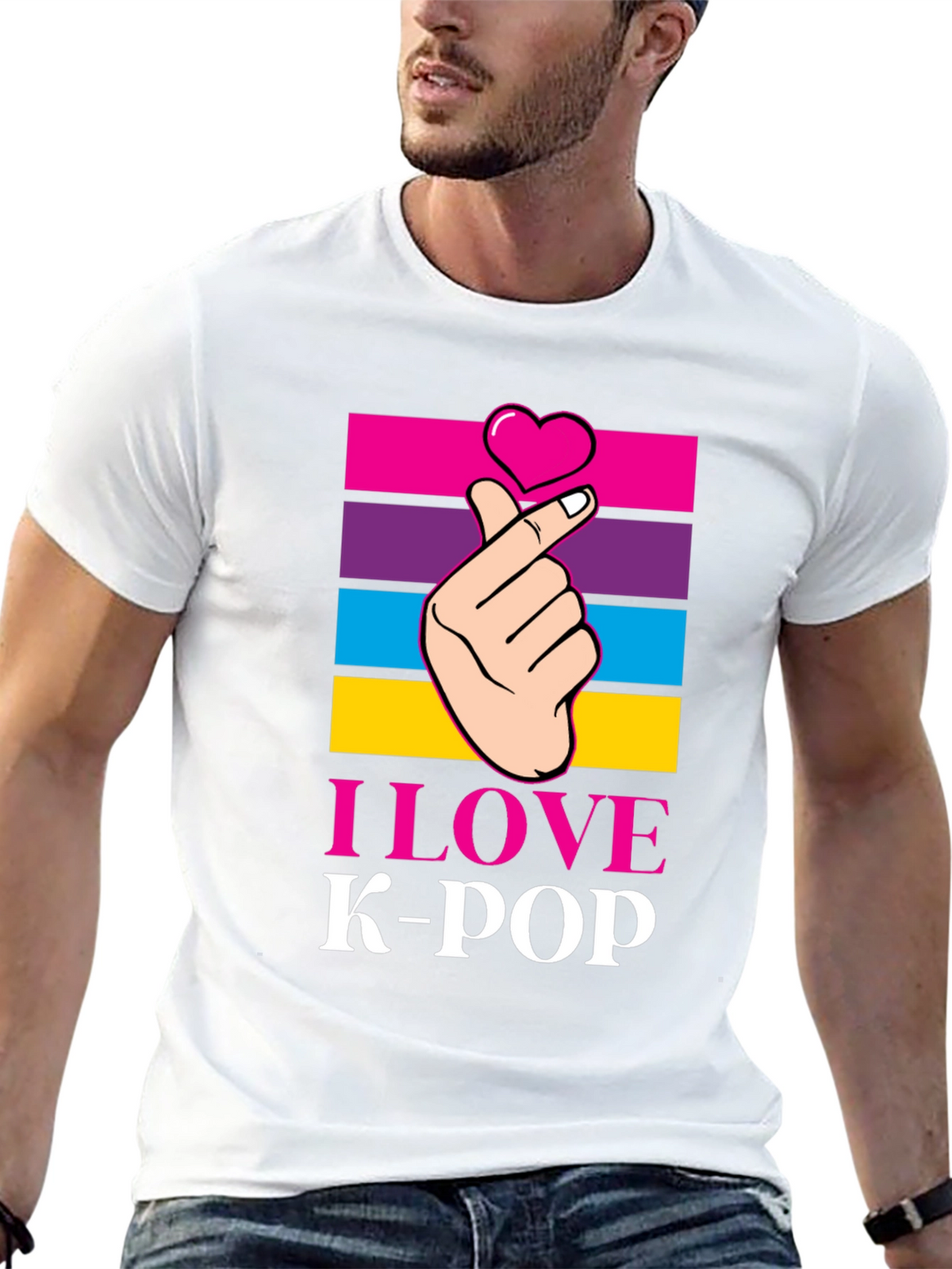 I Love K-Pop T-Shirt Korean Pop Music Tee