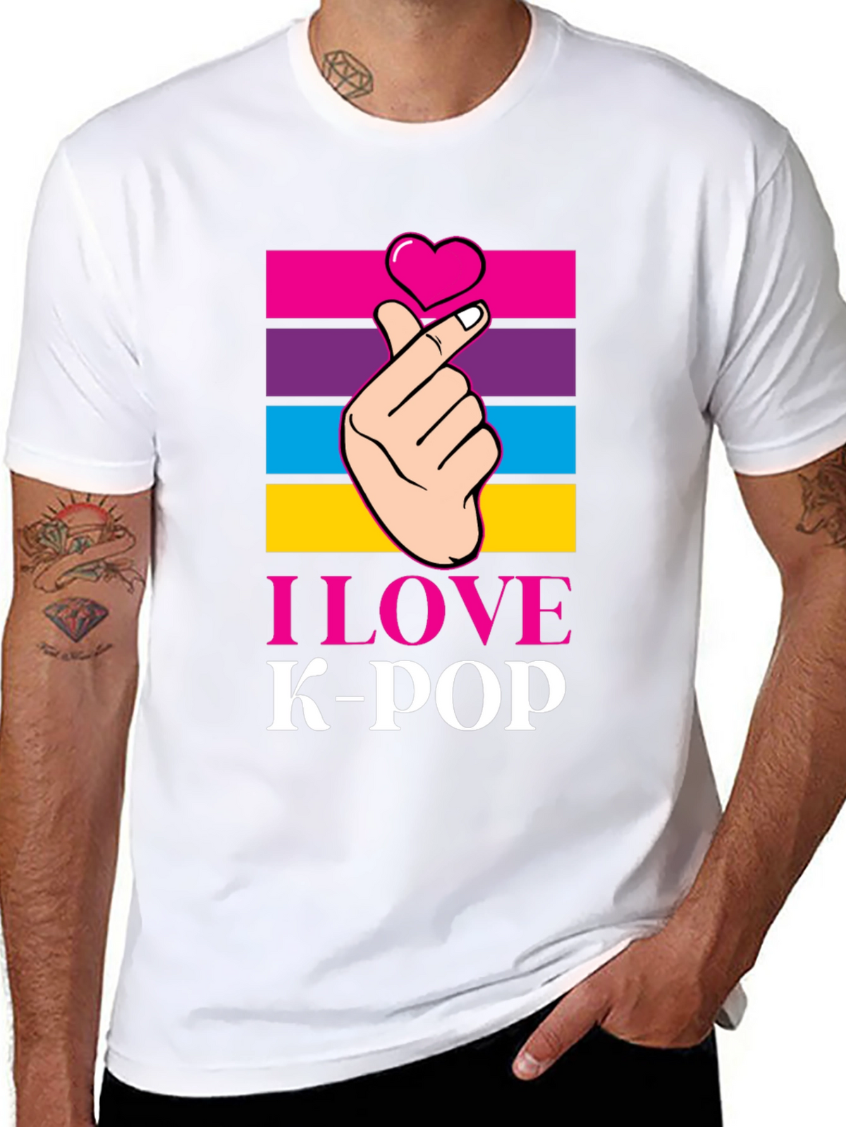 I Love K-Pop T-Shirt Korean Pop Music Tee