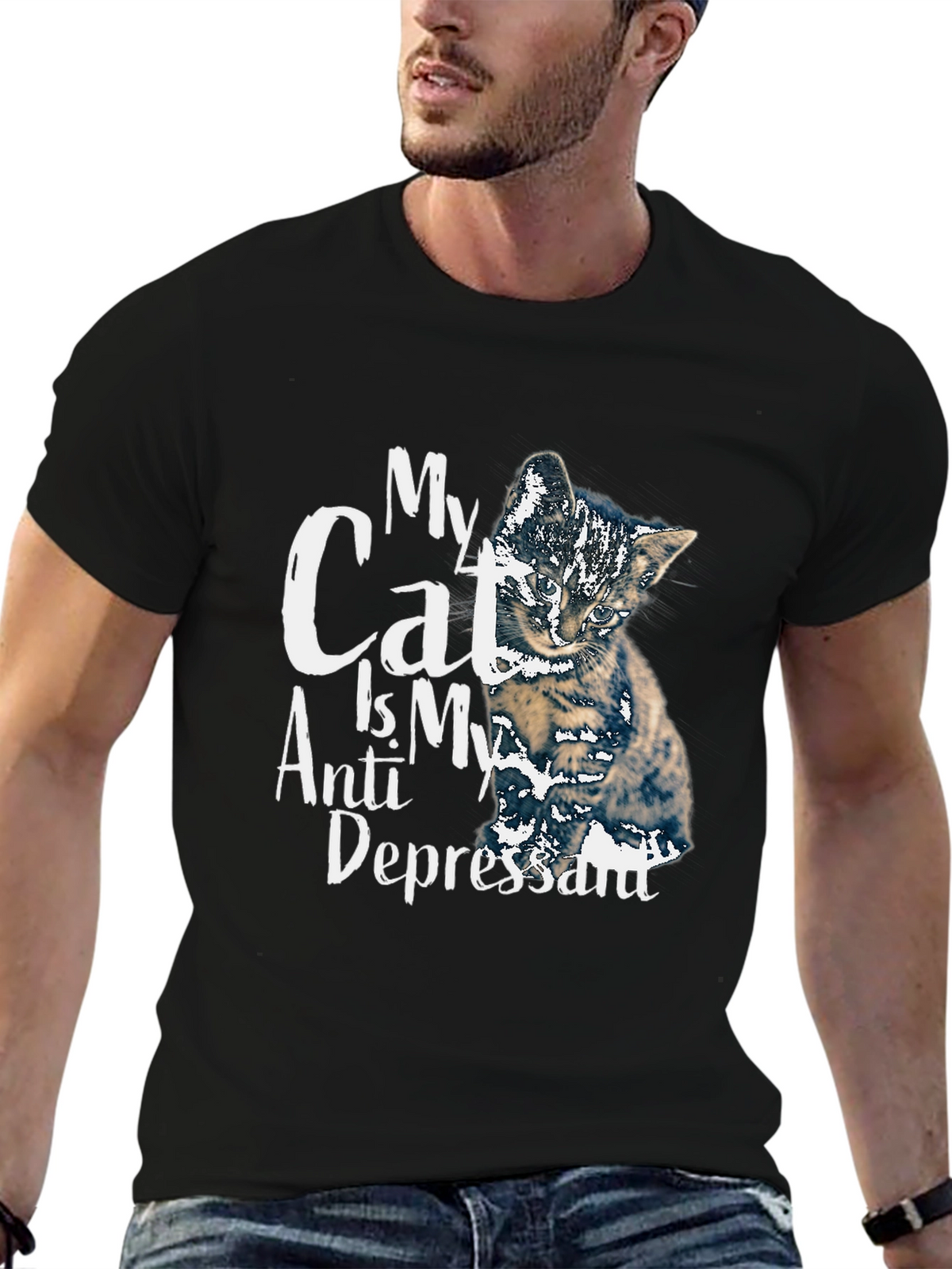 My Cat is My Anti Depressant T-Shirt