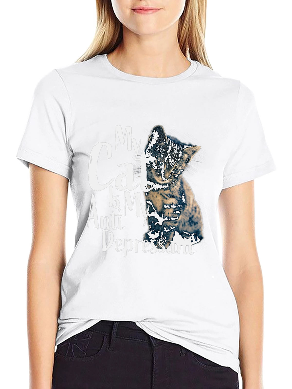 My Cat is My Anti Depressant T-Shirt