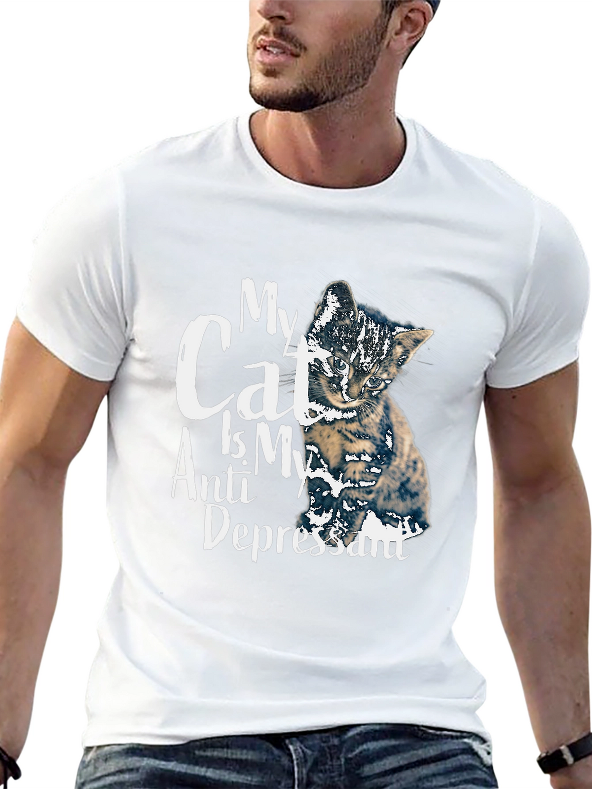 My Cat is My Anti Depressant T-Shirt