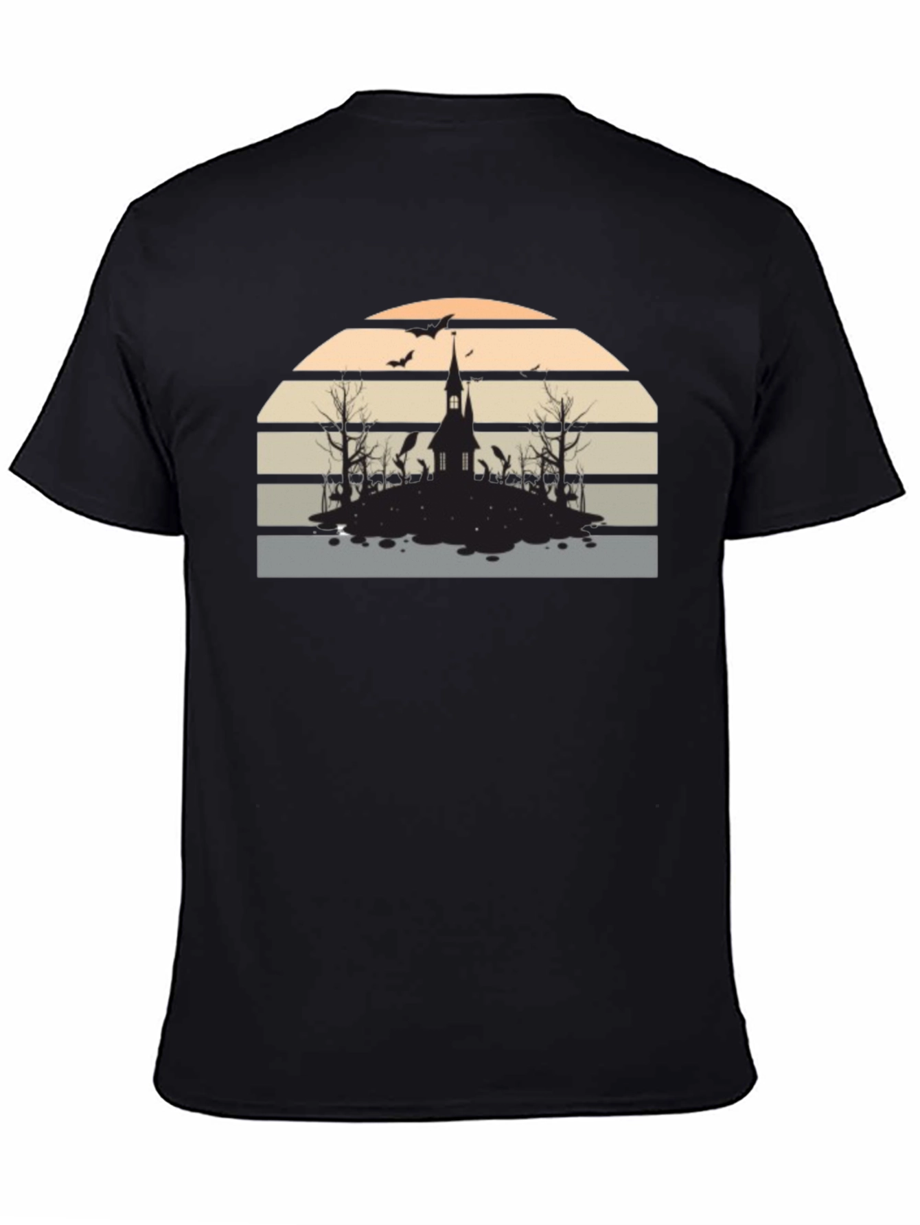 Spooky Sunset Graphic Tee - Halloween Ready!