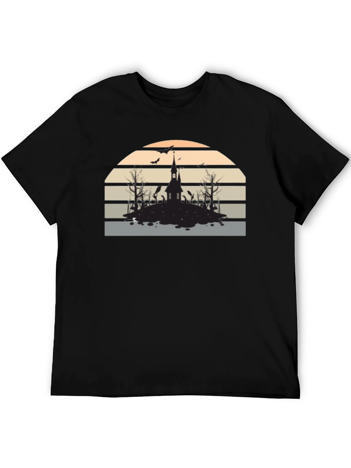 Spooky Sunset Graphic Tee - Halloween Ready!