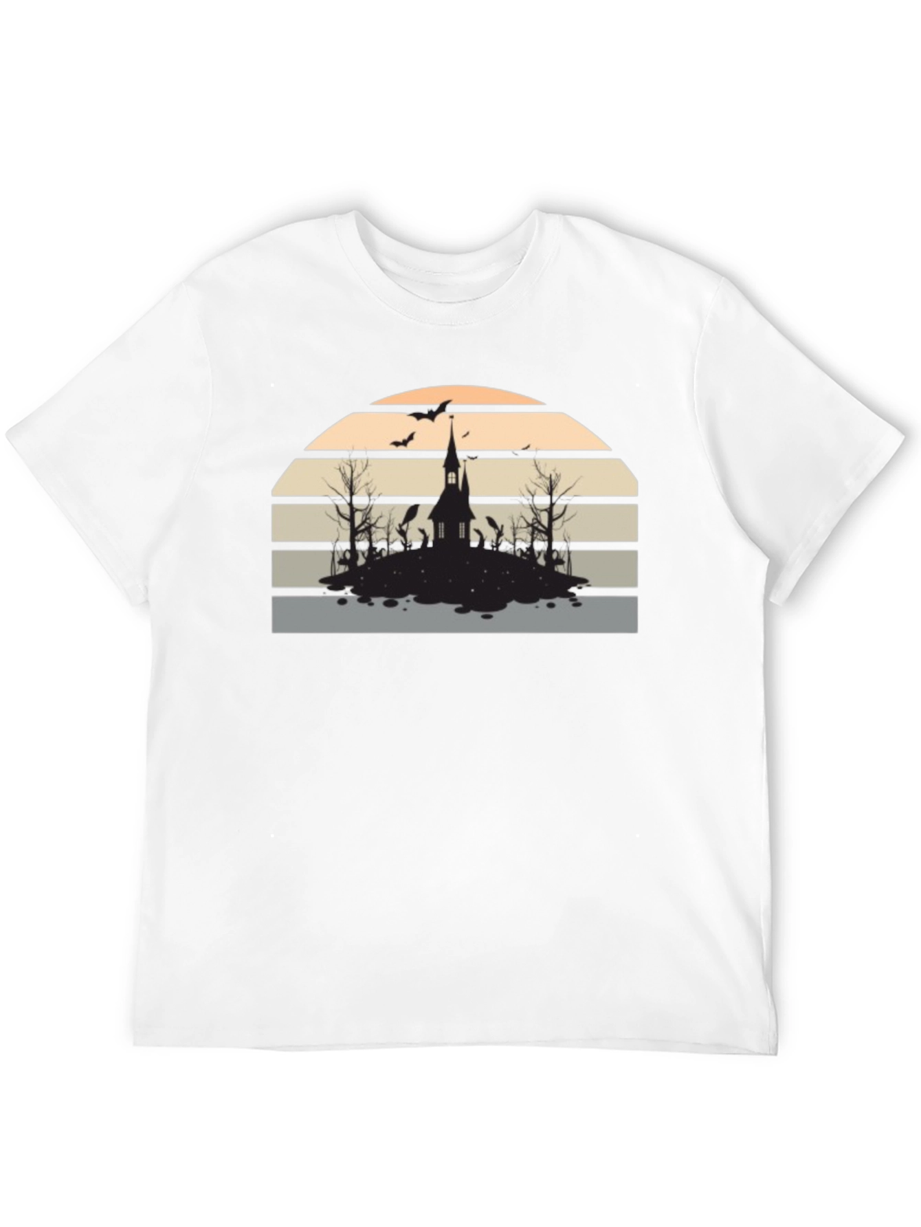 Spooky Sunset Graphic Tee - Halloween Ready!