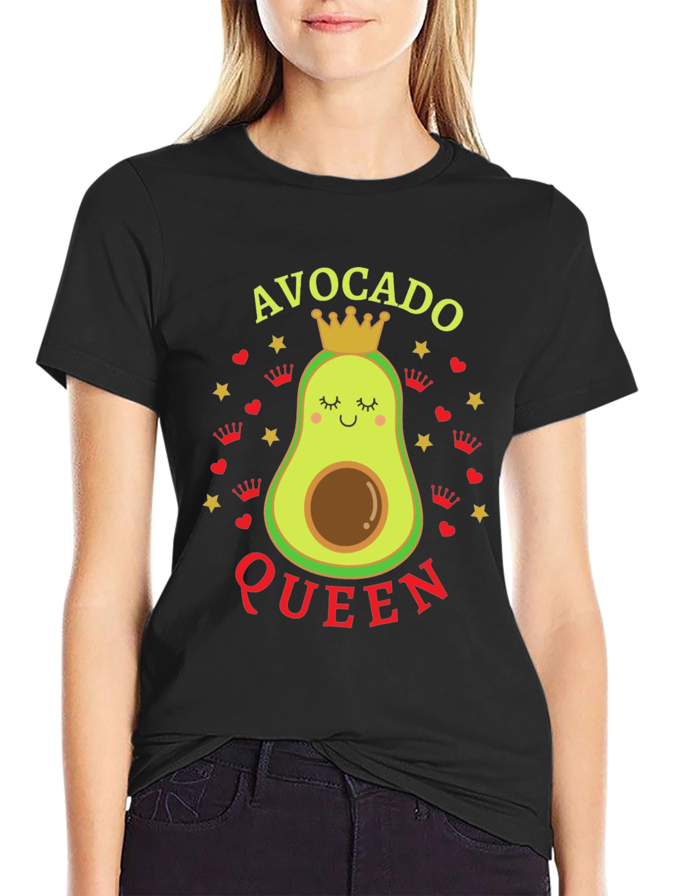 Avocado Queen T-Shirt - Fun Graphic Tee