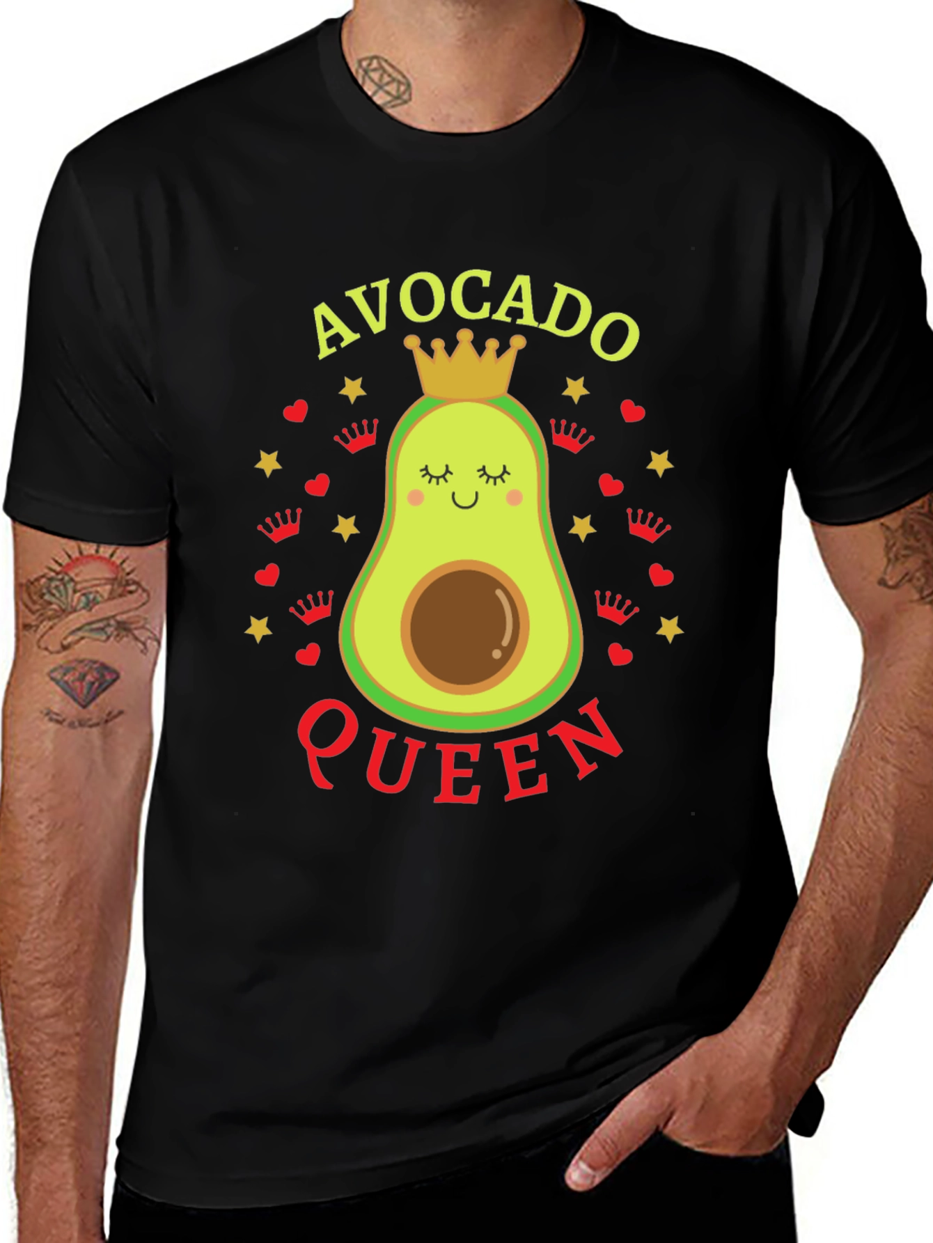 Avocado Queen T-Shirt - Fun Graphic Tee