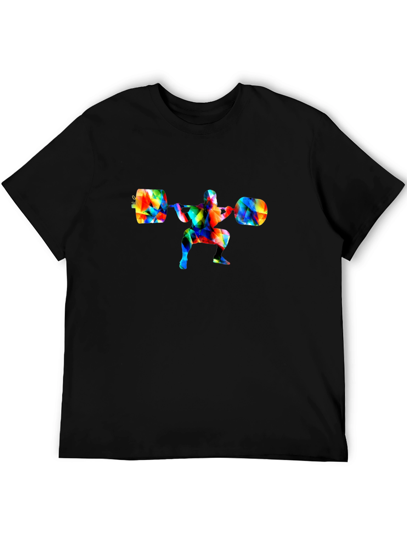 Colorful Weightlifting Squat T-Shirt