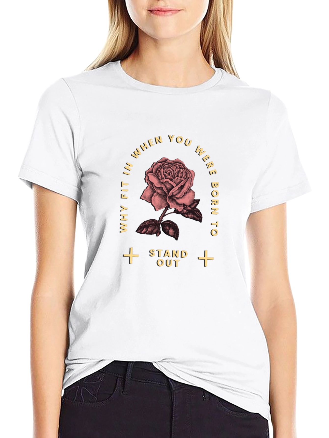 Stand Out Rose Graphic Tee