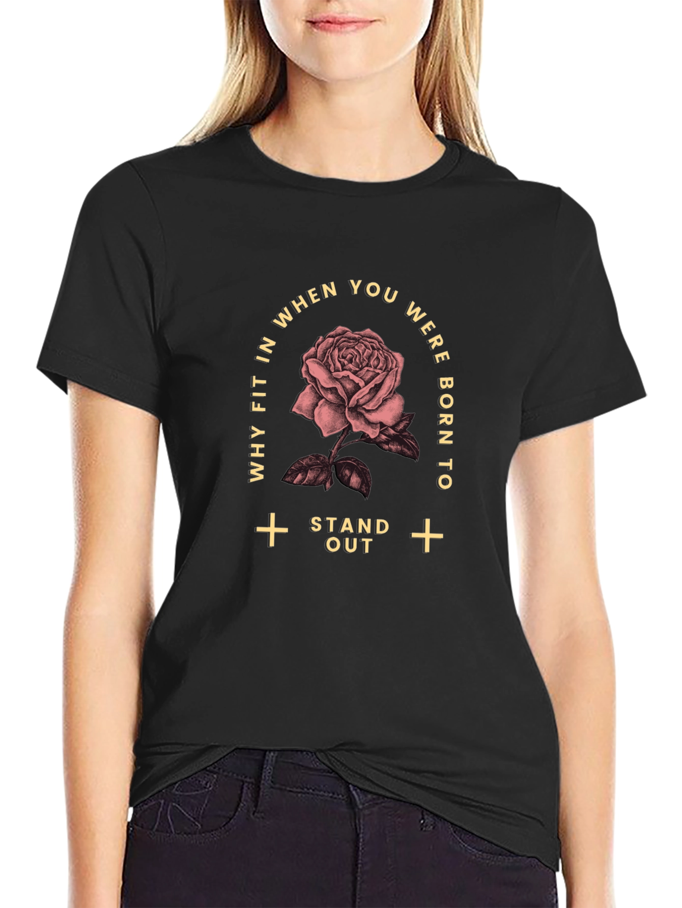 Stand Out Rose Graphic Tee