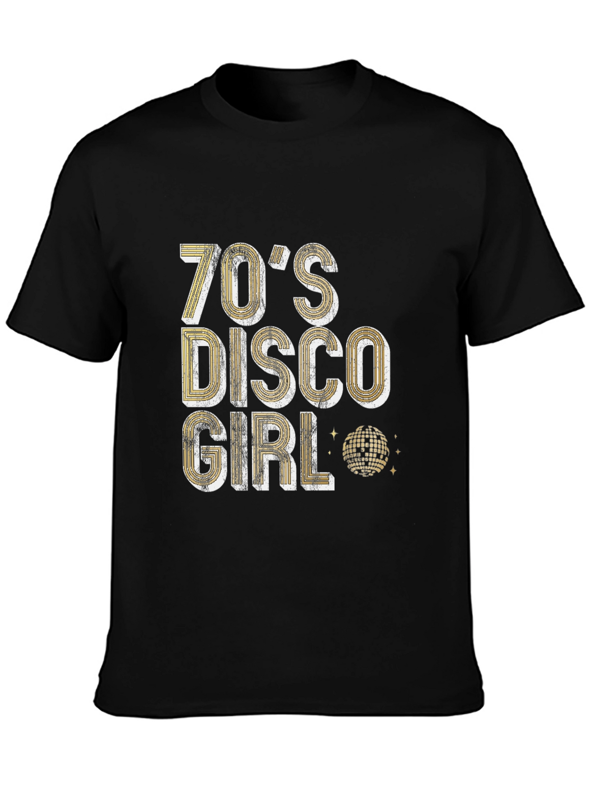 70s Disco Girl Graphic T-Shirt - Retro Party Tee