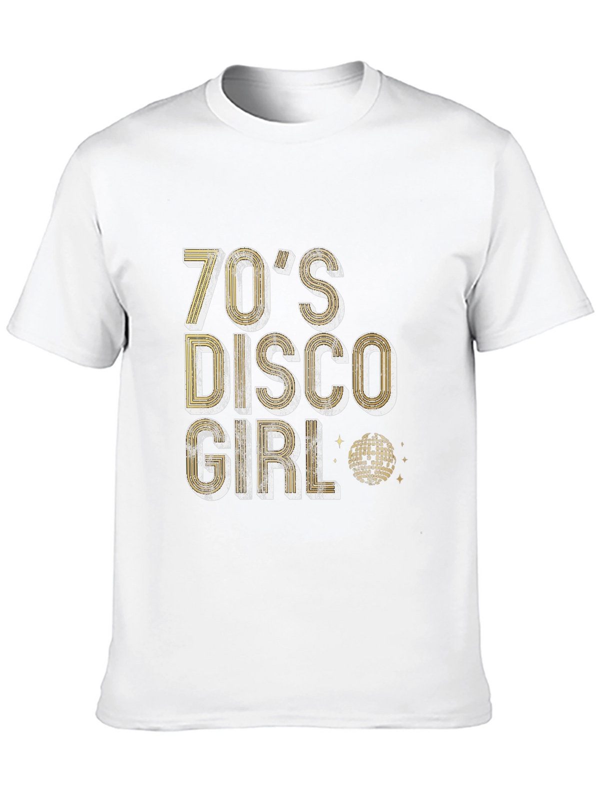 70s Disco Girl Graphic T-Shirt - Retro Party Tee