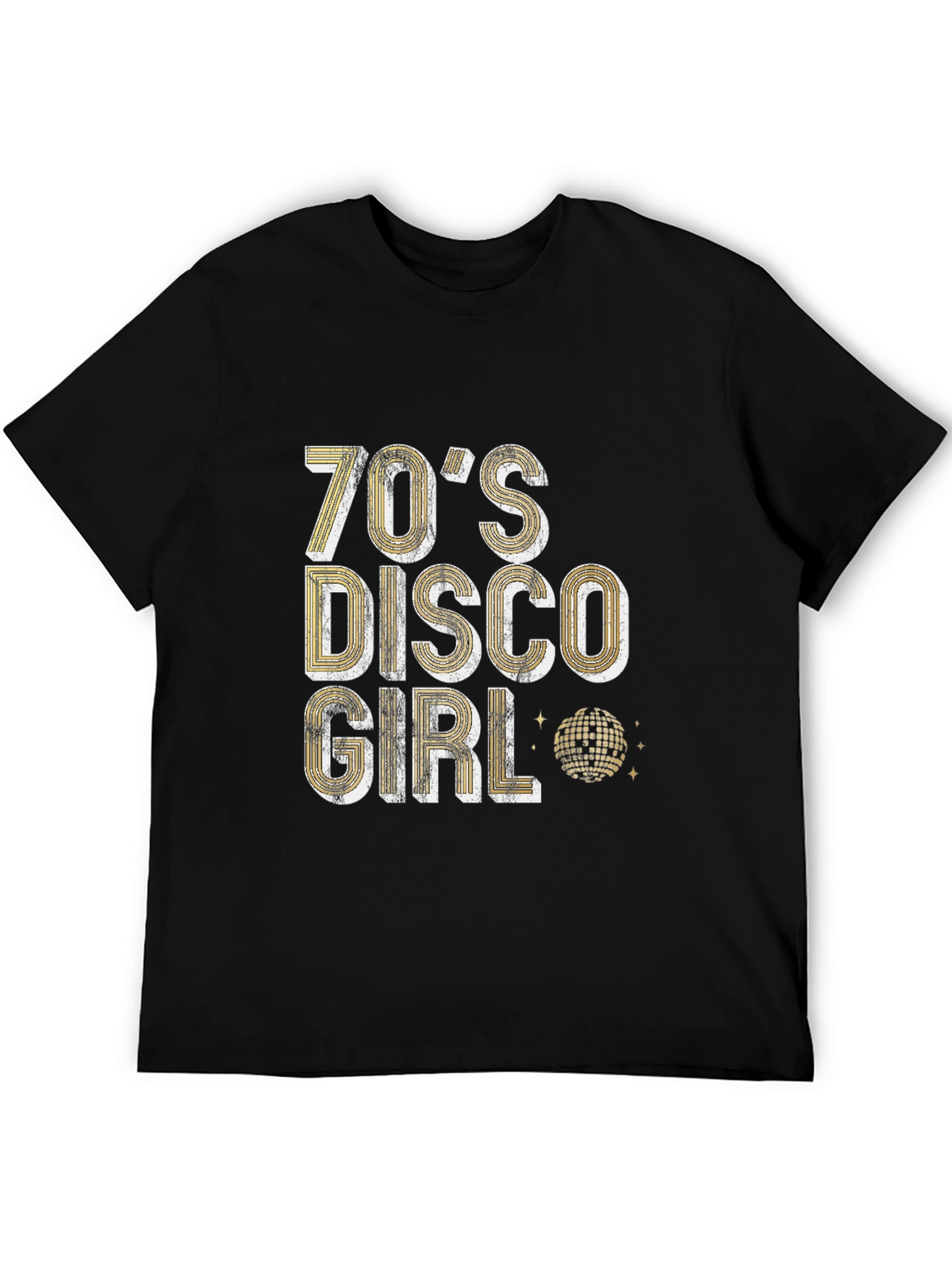 70s Disco Girl Graphic T-Shirt - Retro Party Tee