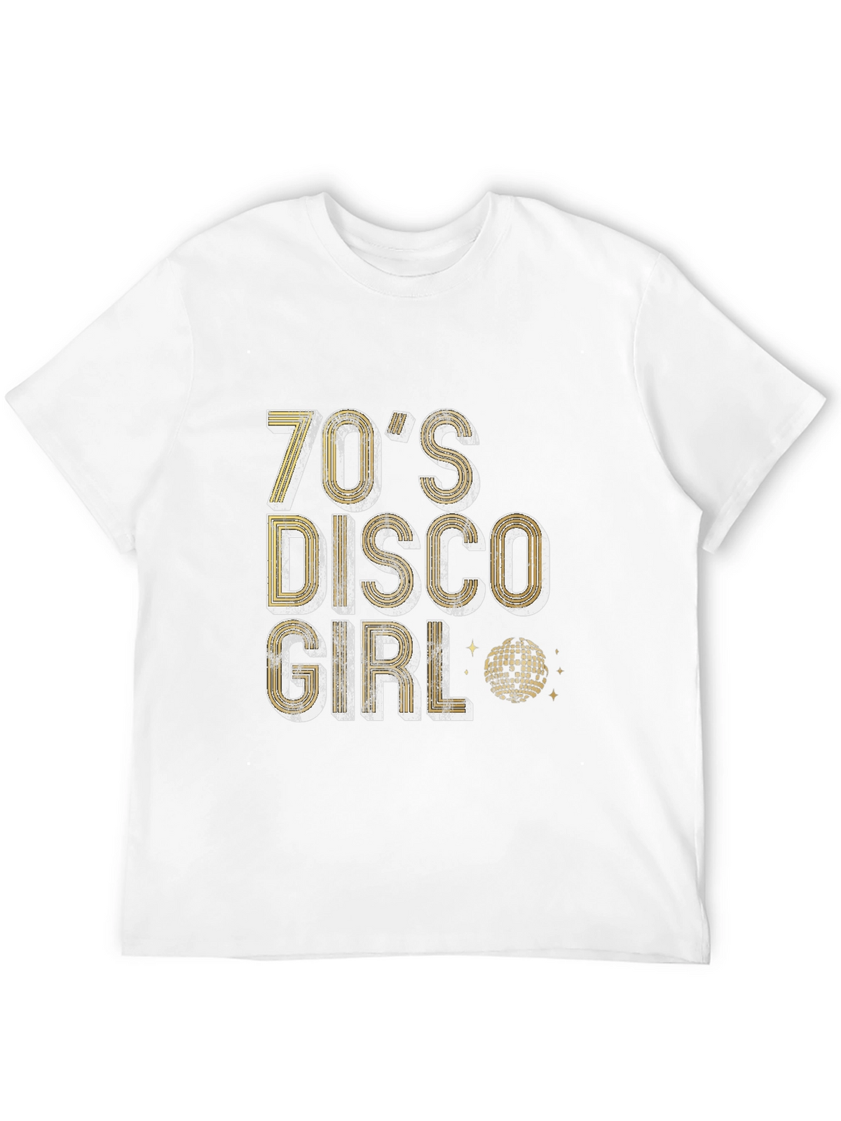 70s Disco Girl Graphic T-Shirt - Retro Party Tee