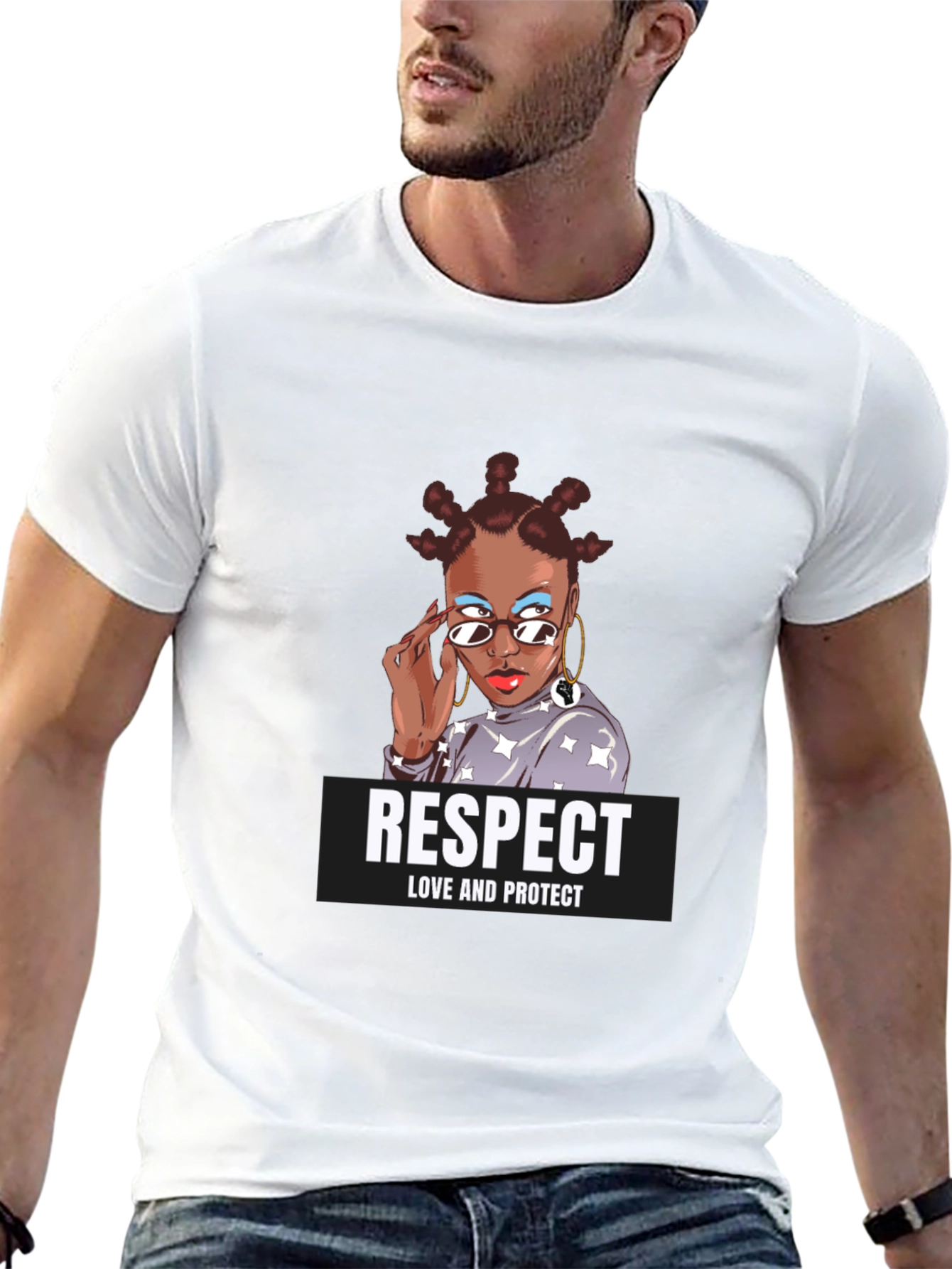 Respect Love Protect Graphic T-Shirt